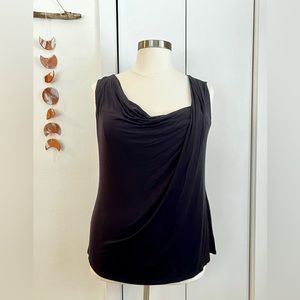 Lane Bryant Black Cowl Neck Tank
